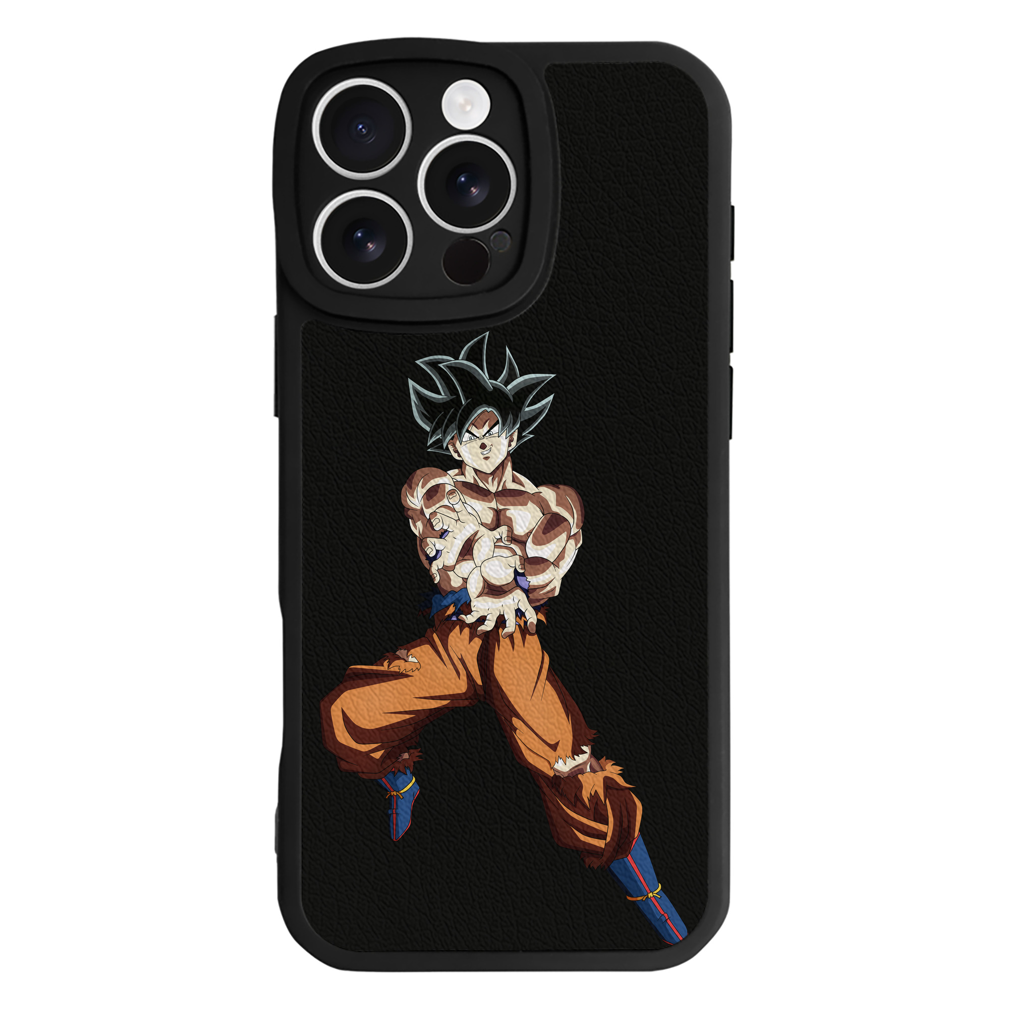 （画像用） ドラゴンボール 孫悟空（そん ごくう）Son Goku カカロット DRAGON BALL Kakarotto 【iPhone 16シリーズ対応】シリコンスマホケース（レザー調） 材質：シリコン